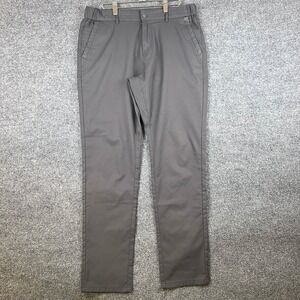 Jack Archer Jetsetter Tech Pants Mens 33x32 Charcoal Gray Slim Fit Stretch Chino